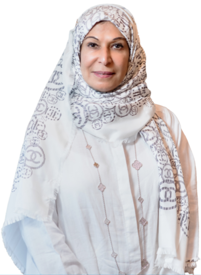Portrait of Sharifa Al Harthy, Chairperson